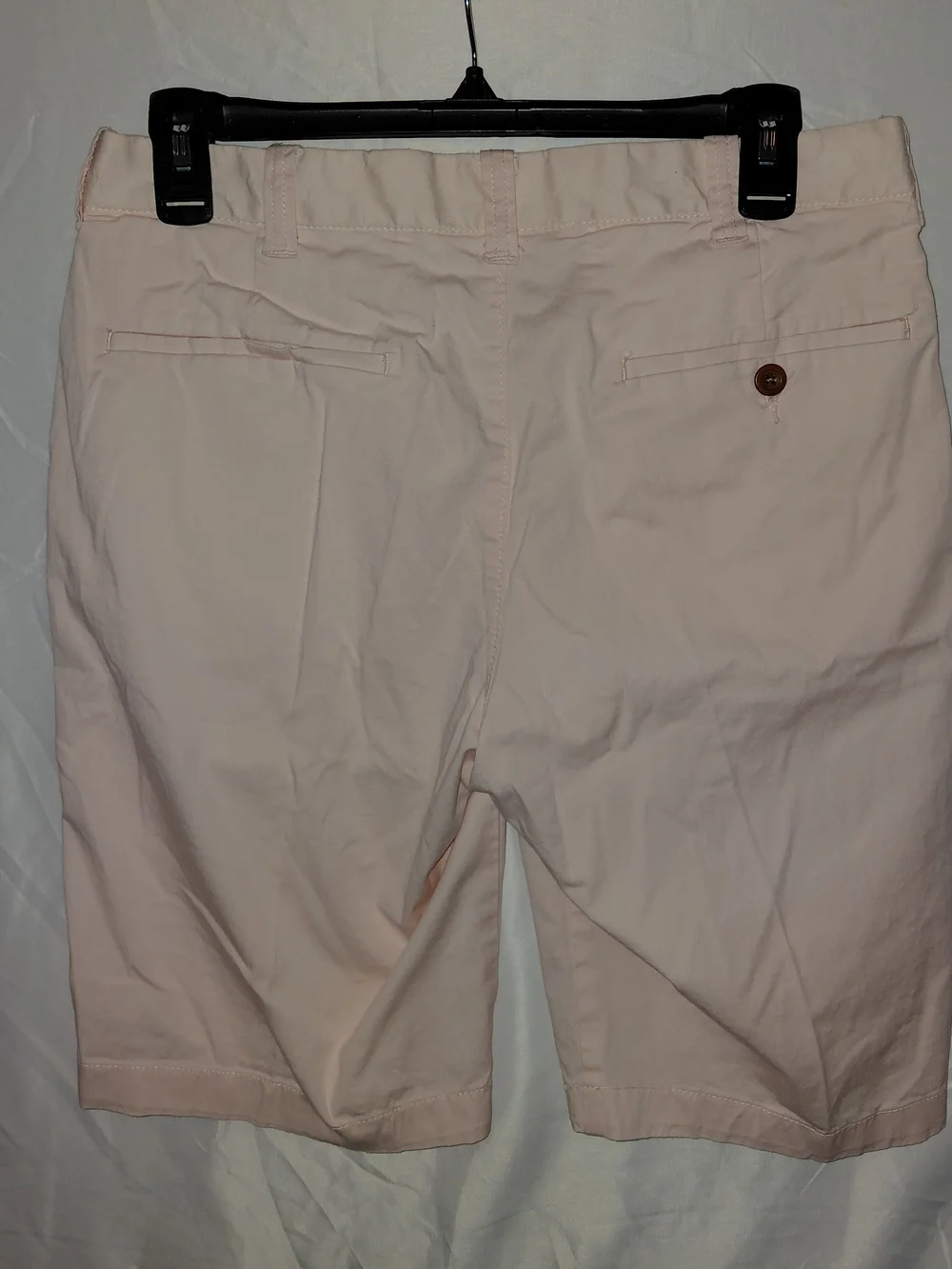 J. Crew Men's Pale Pink Flat-Front Cotton Shorts